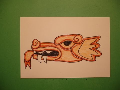 480x360 Let's Draw An Aztec Dragon!