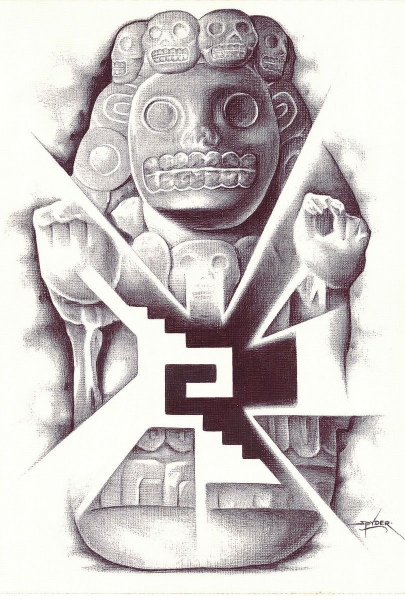810x1200 Sal Assid Aztec Drawing Mexican Aztec Drawing And Draw