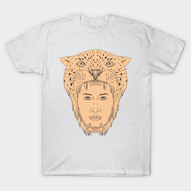 630x630 Female Aztec Warrior Jaguar Headdress Drawing