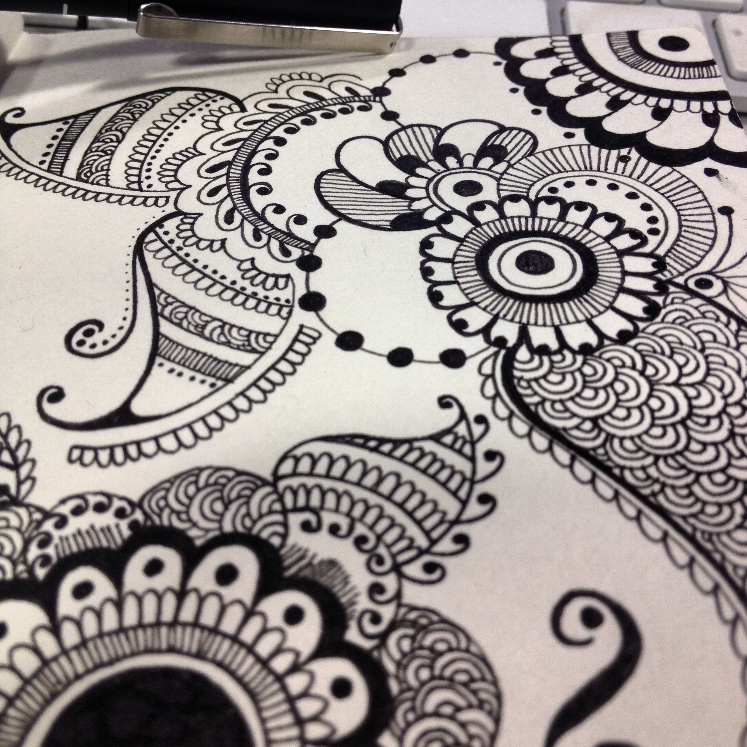 2448x2448 Aztec Flowers