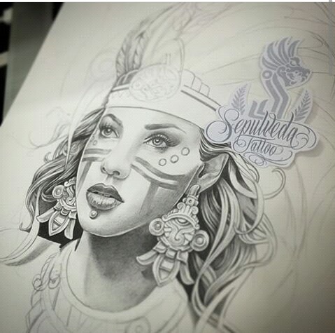 Aztec Princess Drawing at GetDrawings | Free download