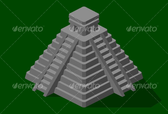 590x400 Aztec Pyramid Drawing
