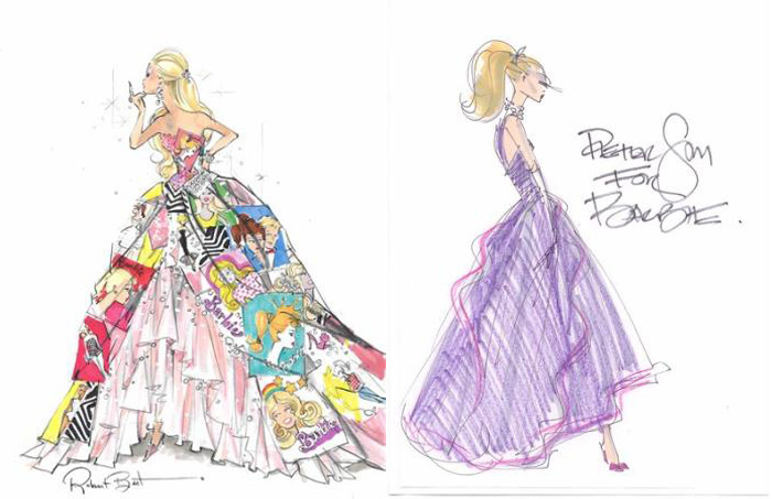 700x453 Barbie Fashion Illustrations For Ny Fashion Show Fashion