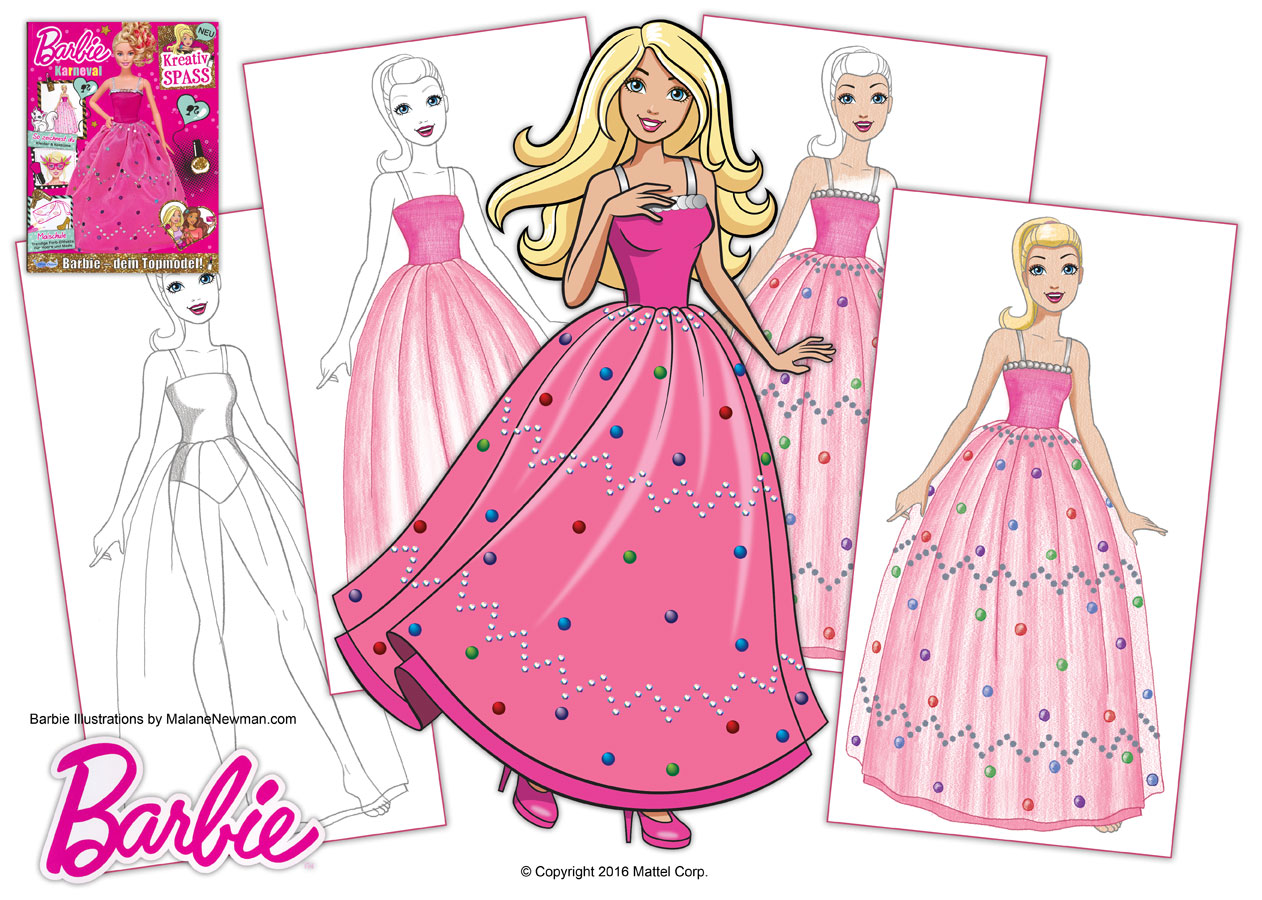 1262x900 Freelance Illustrations For Barbie Magazine