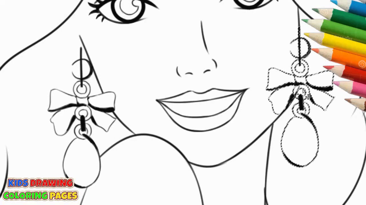 1280x720 How To Draw Barbie Girl Step By Step Drawing For Kids Art 4 Kids