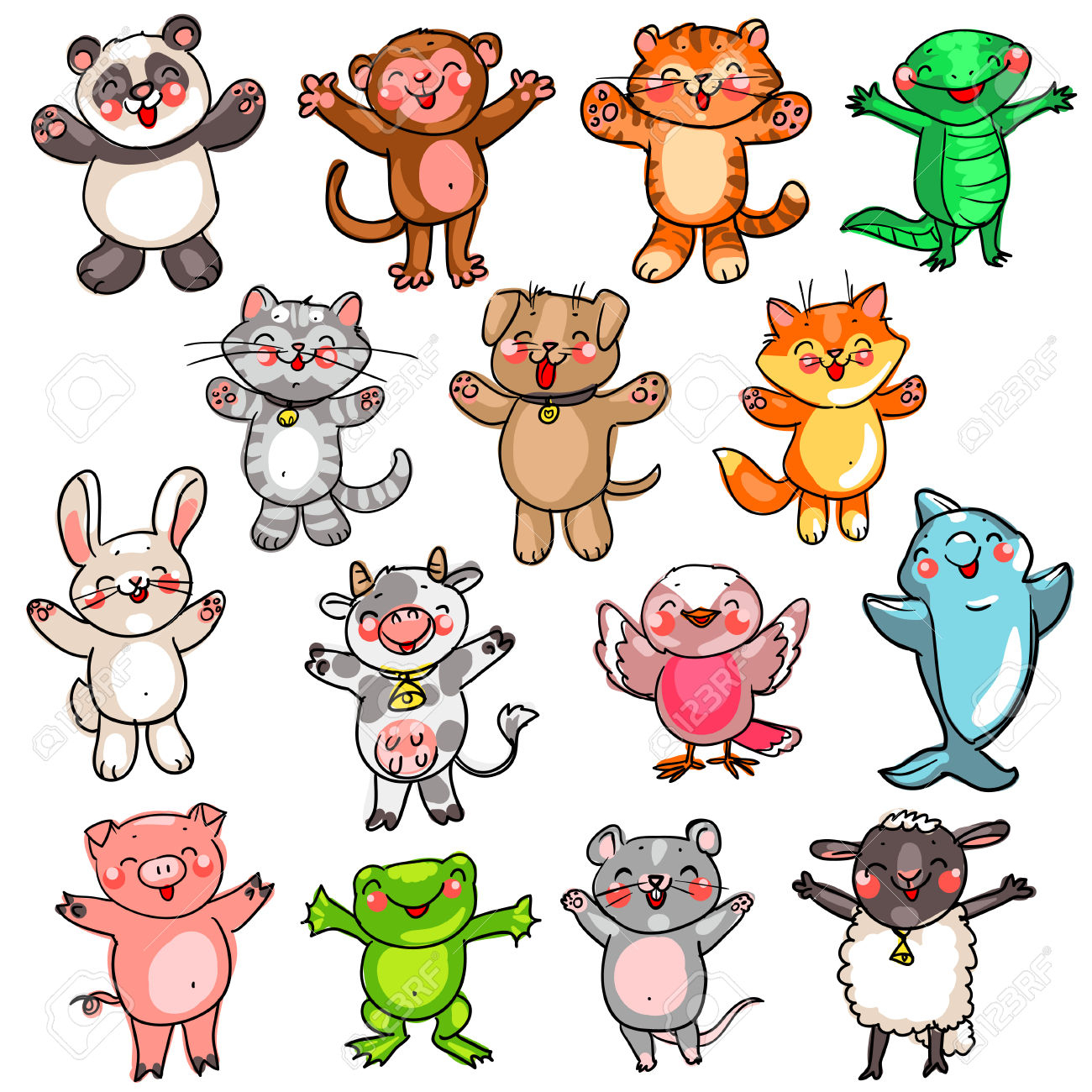 1300x1300 Baby Animal Drawings And Cartoons Collection Of Cute Baby Animals
