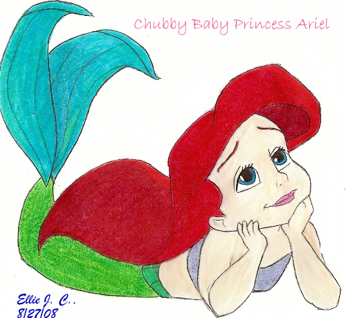 500x460 Chubby Baby Princess Ariel By Sokai Sama