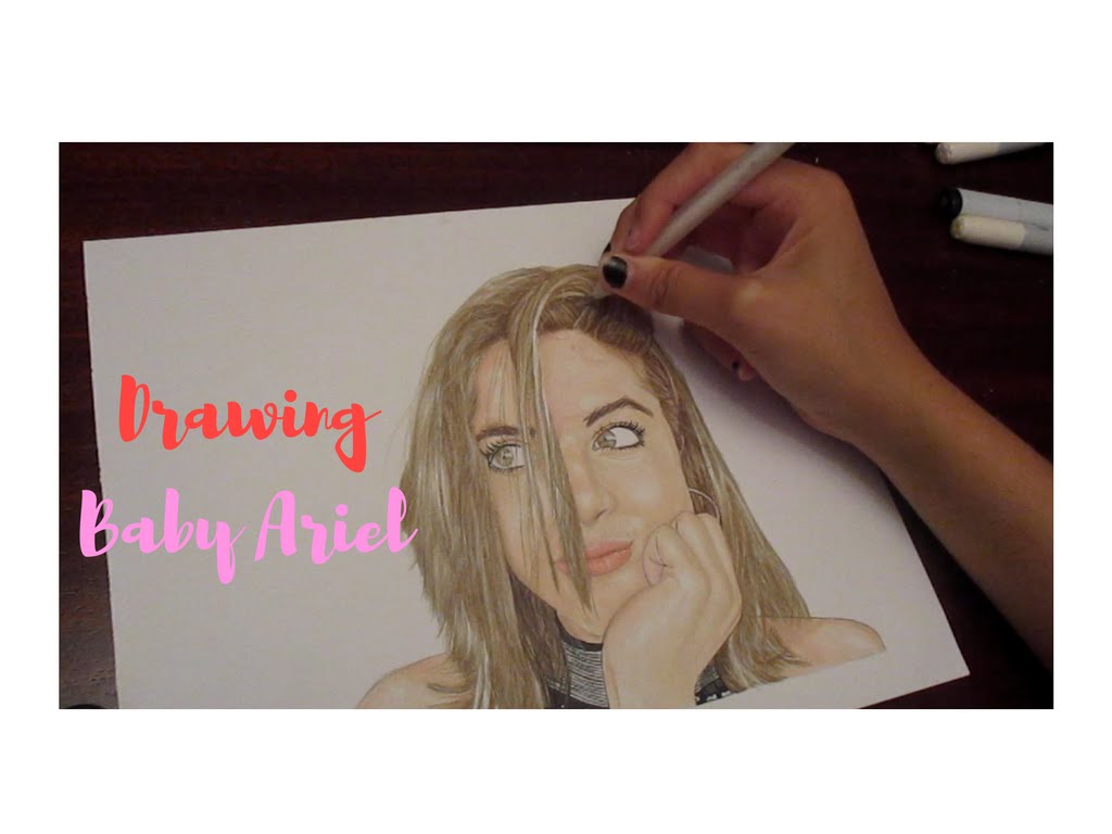 1024x768 Drawing Baby Ariel