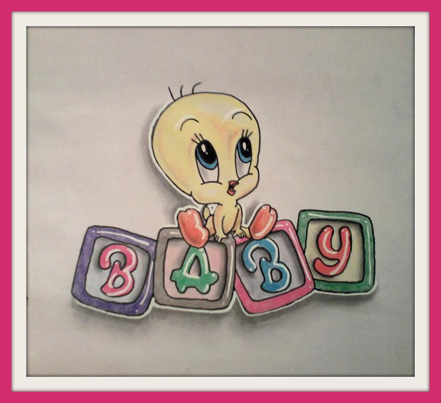 900x823 Tweety Drawing By Angela Squires