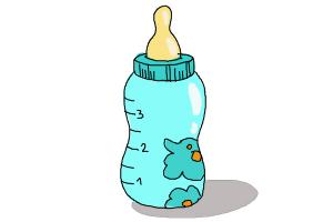 300x200 How To Draw A Baby Bottle
