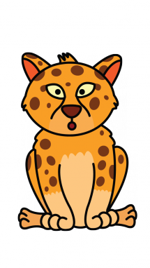 215x382 How To Draw Baby Cheetah, Easy Step By Step Drawing Tutorial