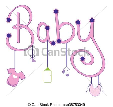 450x428 Baby Girl Clothes Line Eps Vector