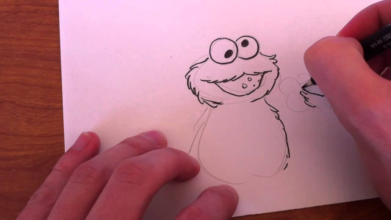 1280x720 How To Draw Cookie Monster! By Jim Mcgee