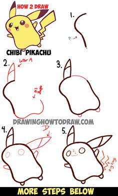 236x391 Learn How To Draw Cute Baby Chibi Pikachu From Pokemon