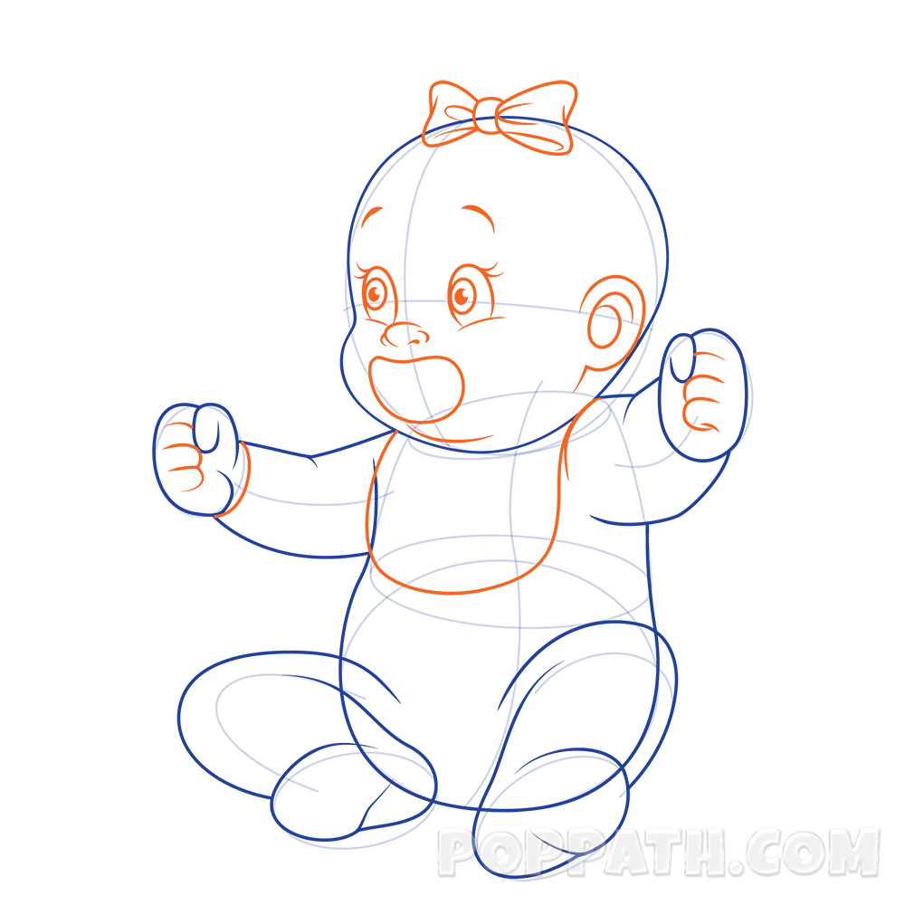 1000x1000 How To Draw A Baby With A Pacifier Pop Path