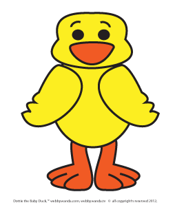 254x311 Web E Wanda's How To Draw A Baby Cartoon Duck Duckling Art Lesson