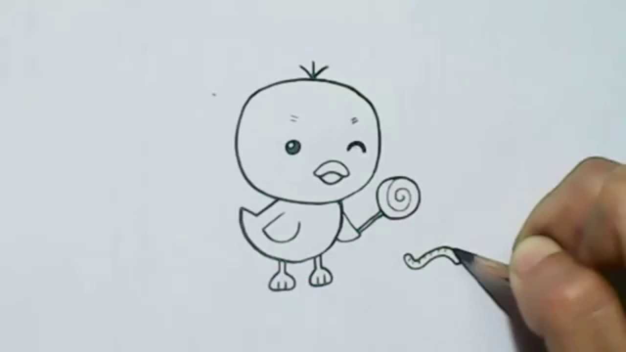 1280x720 How To Draw Cartoon Little Duck