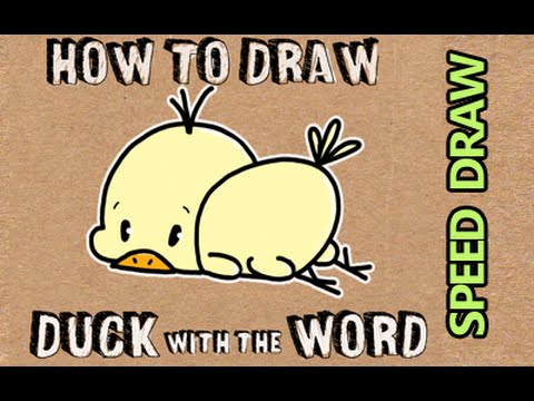 480x360 Speed Draw Drawing A Baby Duck From The Word Duck