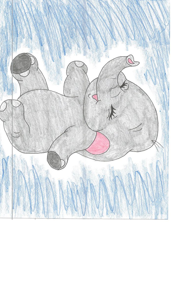696x1147 Baby Dumbo Drawing By Julietcapulet432