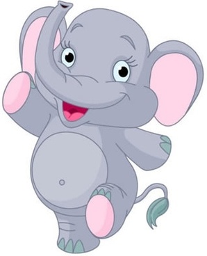 298x368 Cute Baby Elephant Cartoon Free Vector Download (17,840 Free