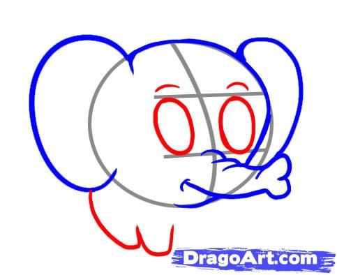 483x394 Step 4. How To Draw A Simple Elephant Step By Step