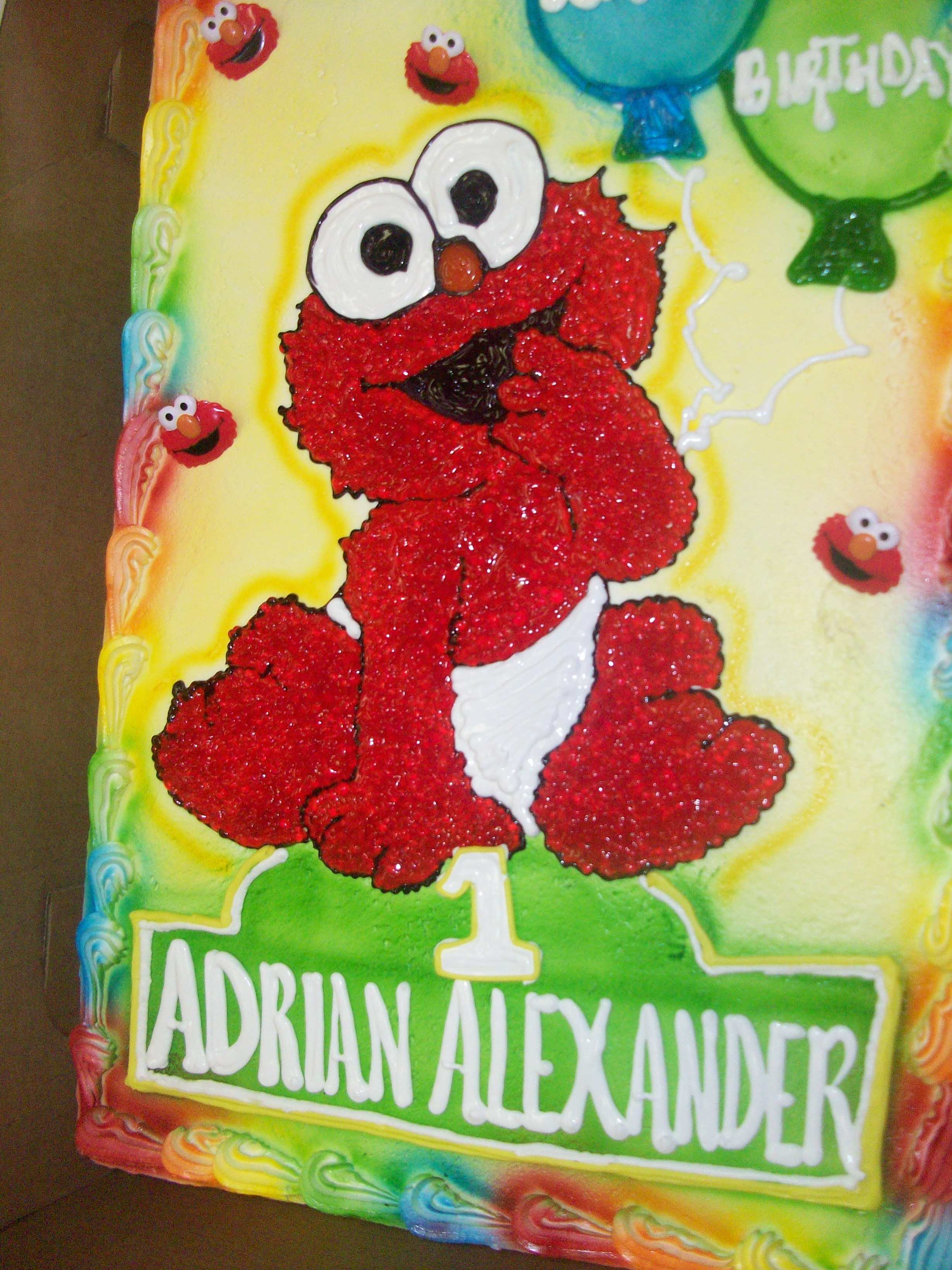 2460x3280 Calumet Bakery Baby Elmo Drawing With Airbrushed Balloons. 1st
