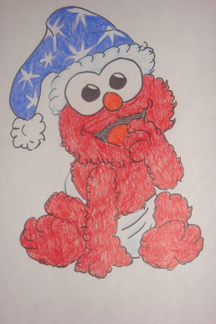 730x1095 Baby Elmo By Silvermoonmagic