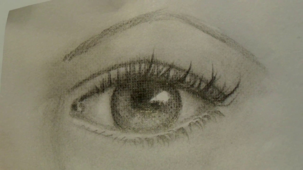 1280x720 How To Draw A Female, Male And Baby Eyes And Eyelashes With Pencil