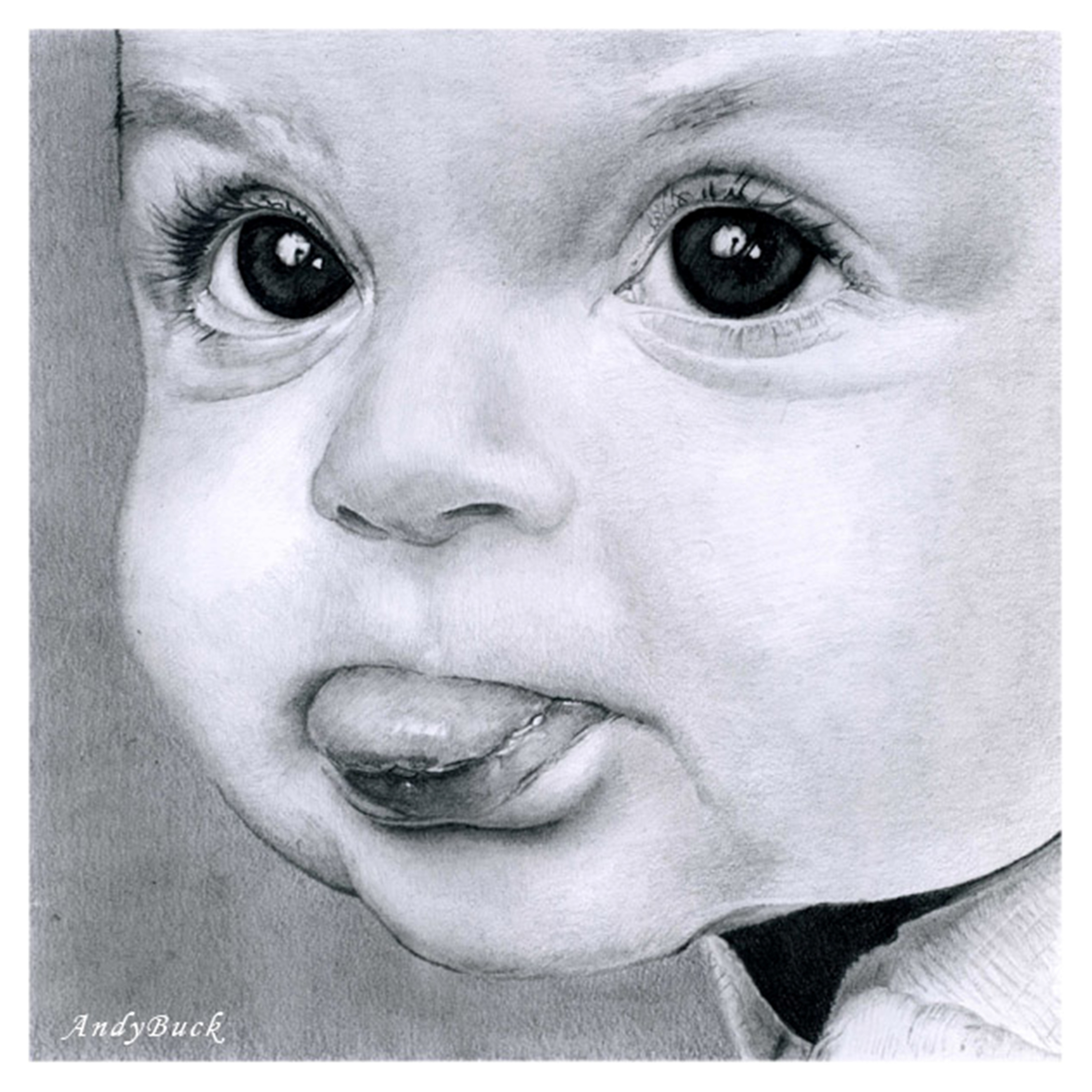 3200x3200 Pencil Drawing Baby Faces Baby Face 4 Art