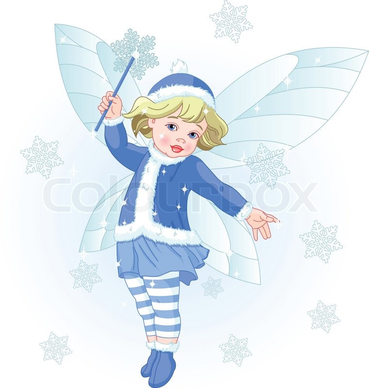 760x800 Illustration Of Winter Baby Fairy Stock Vector Colourbox