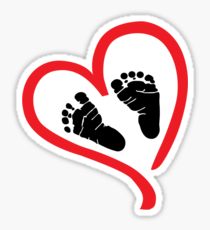 210x230 Baby Feet Drawing Stickers Redbubble