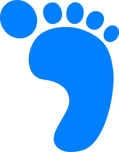 468x595 Right Baby Footprint Clip Art