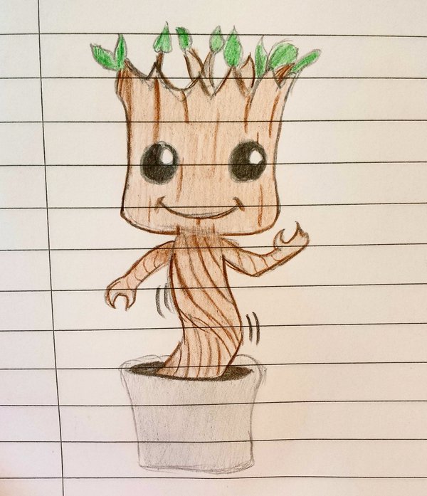 600x697 Dancing Baby Groot By Whitelillydragonfly