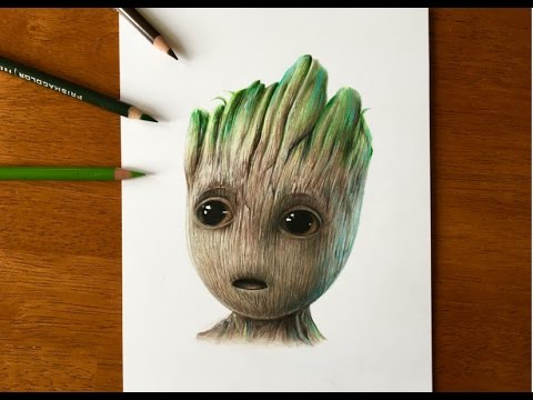 480x360 Drawing Baby Groot Guardians Of The Galaxy Vol.2 (2017)