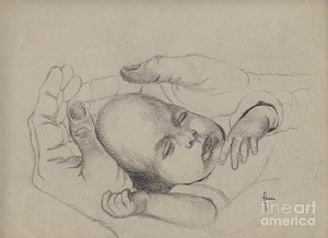 300x218 Baby Hands Drawings Fine Art America