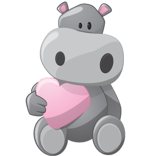 320x320 Clip Art Hippo Grey Hippopotamus Cartoon Pictures Hippo Baby