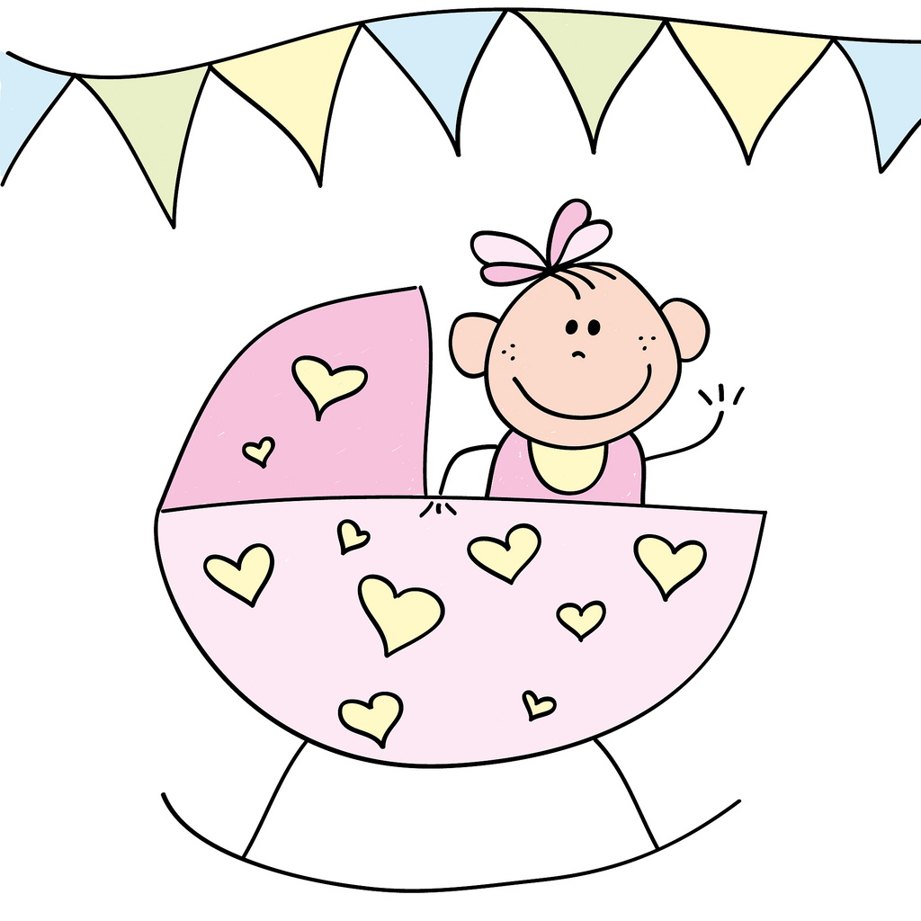 1024x1024 Baby Girl In Crib Drawing Of A Baby Girl Graat