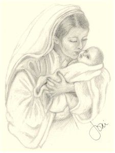 225x300 Mary And Baby Jesus (Joni Atkins)
