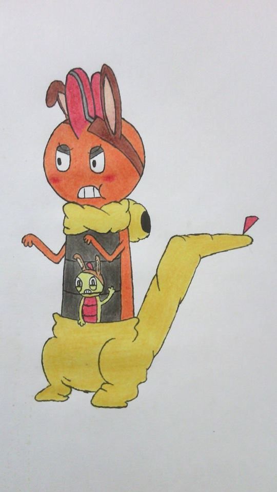 540x960 When Scraggy Is Baby Kangaroo And Scrafty Is Mama Kangaroo. Art