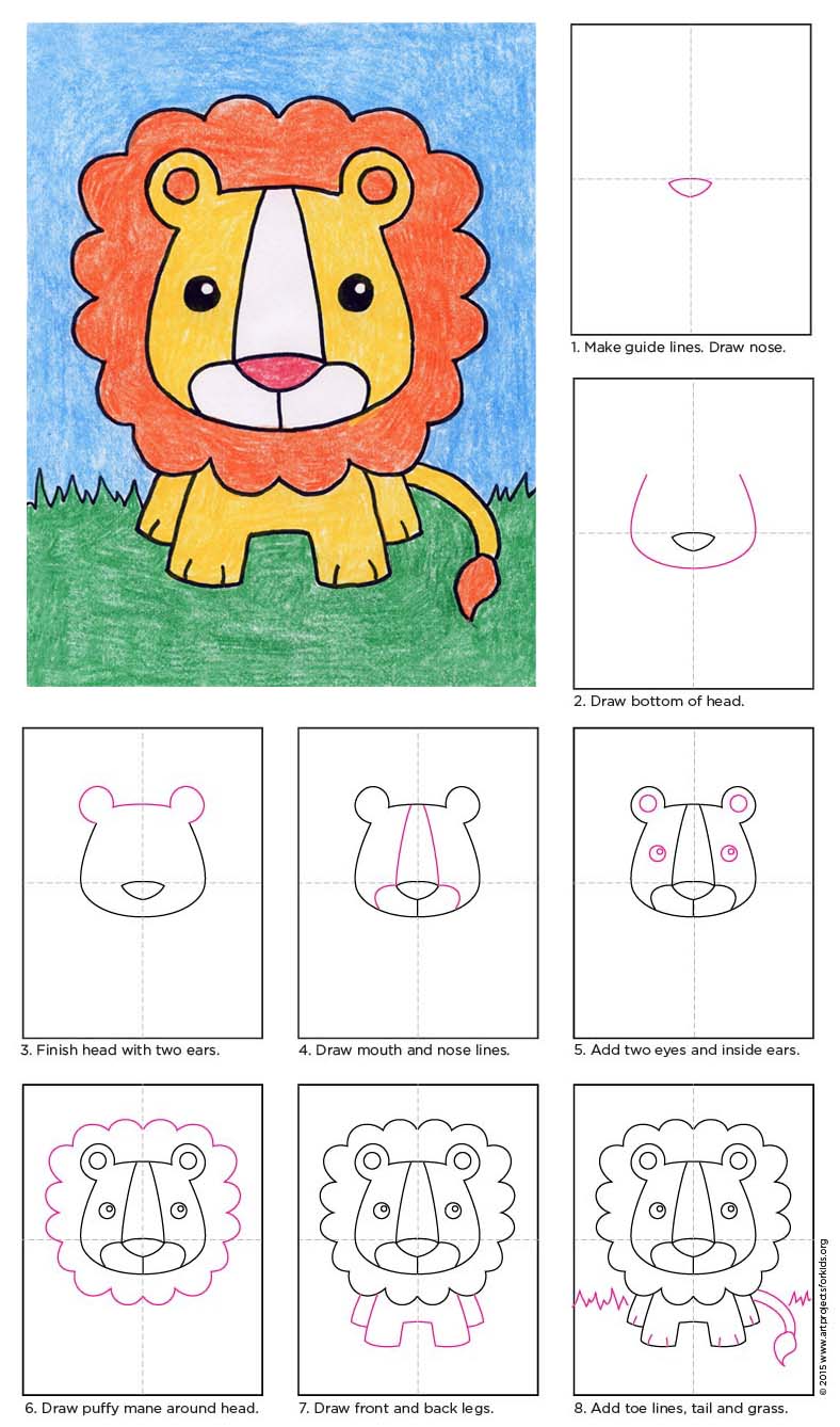 788x1338 Draw A Baby Lion