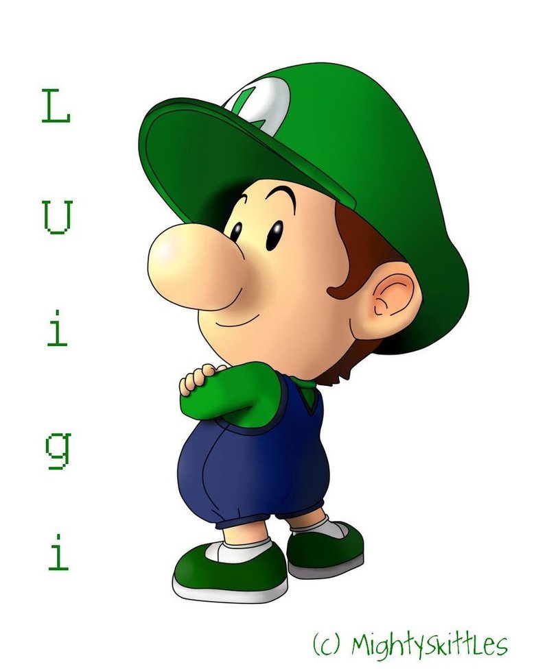 816x979 Baby Luigi Drawing By Mightyskittles