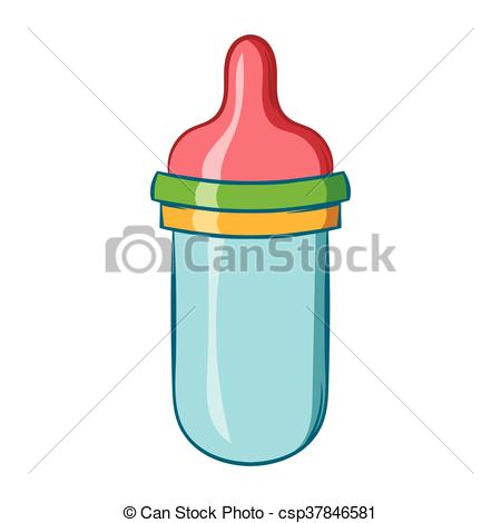 450x470 Baby Milk Bottle Icon, Cartoon Style. Baby Milk Bottle Icon