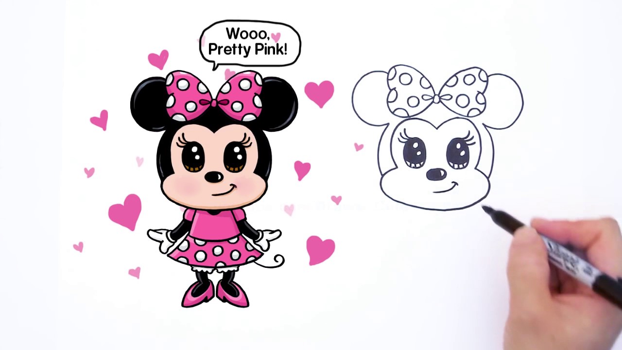 Baby Minnie Mouse Drawing at GetDrawings | Free download Cute Baby Mickey Mouse Drawings