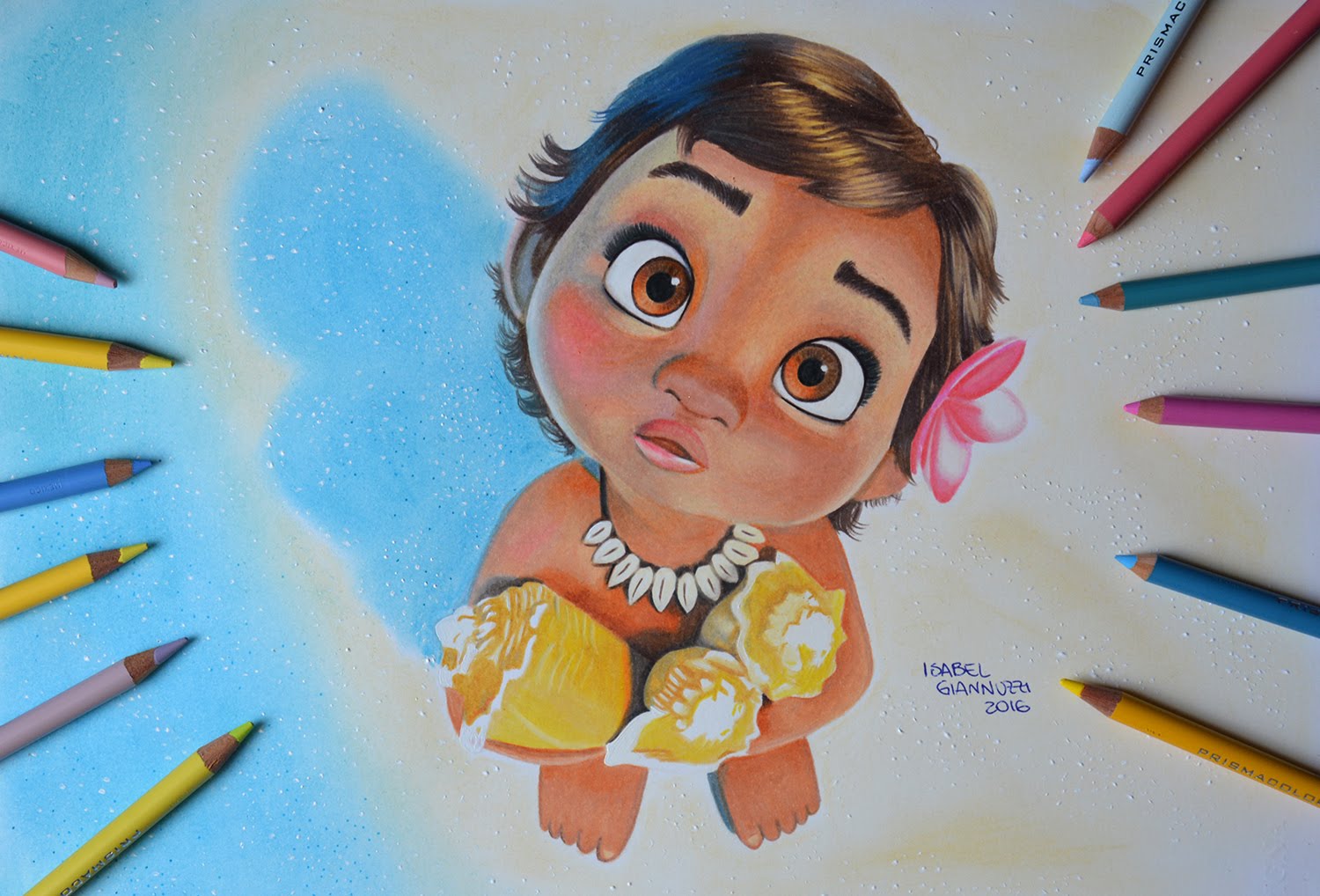 1500x1018 Baby Moana Drawing