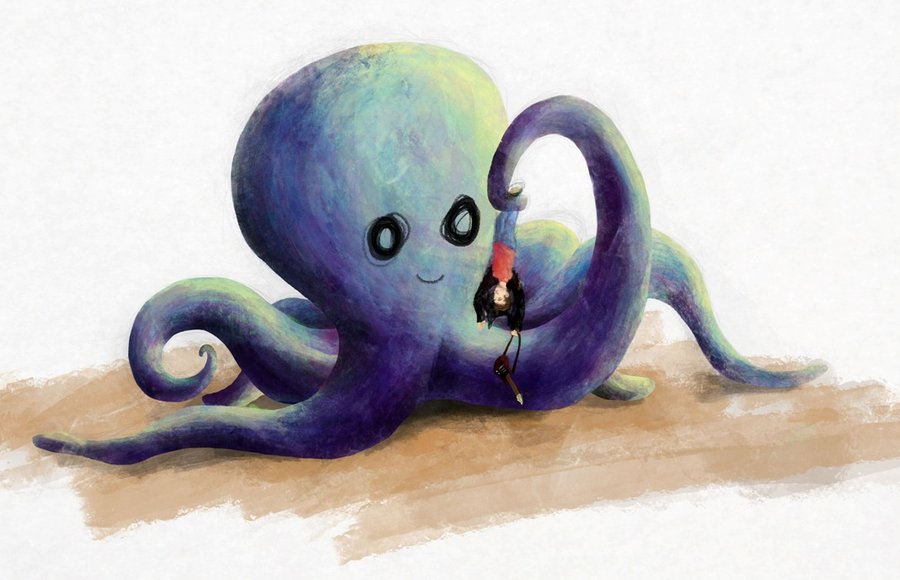 900x580 Baby Octopus About To Eat Alex Turner By Benjuarez