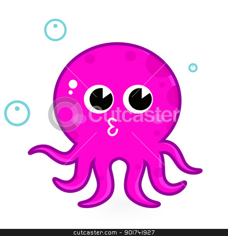 448x464 Cute Cartoon Sea Octopus Cute Baby Octopus Clipart Cartoon