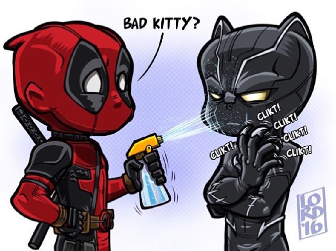 1125x840 Deadpool Amp The Black Panther Baby Superheroes, Villains