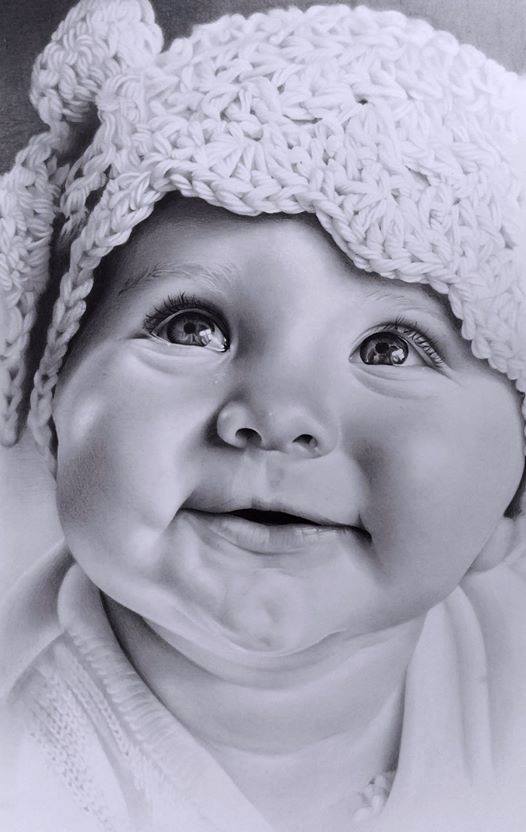526x832 Drawing Baby Pencil By Cia Lindberg Drawings