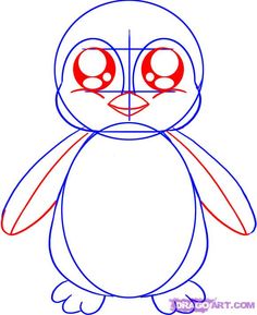 236x289 How To Draw A Penguin. Doodles Baby Penguins