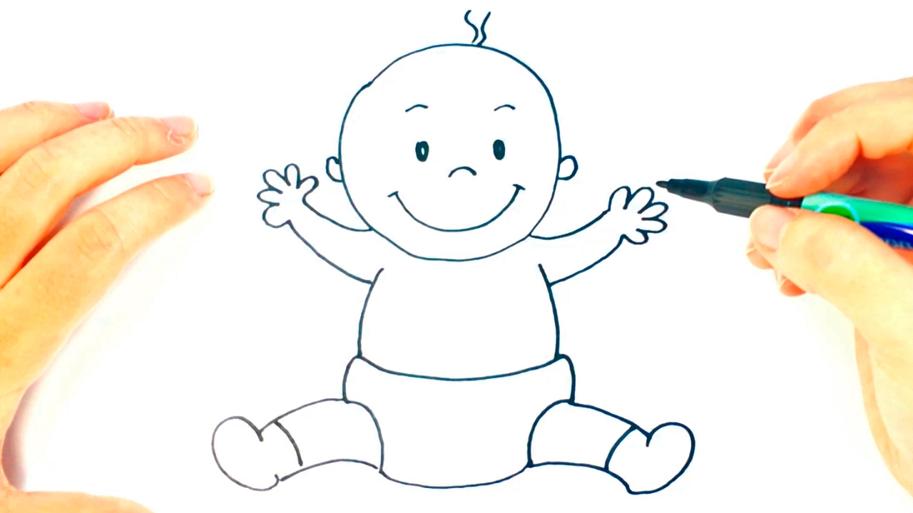 1280x720 How To Draw A Baby Baby Easy Draw Tutorial